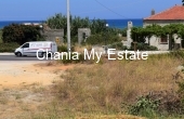 PLMAL00039, Corner plot with sea view for sale in Maleme Chania