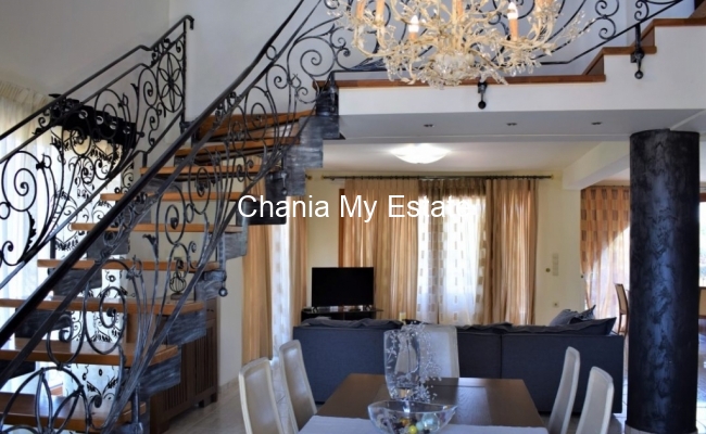 Dining Room - Luxury house for sale in Nea Kydonia Chania Crete Greece