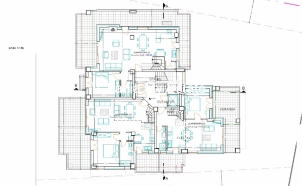 FOURTH FLOOR PLAN FLAT D3